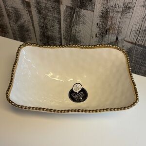 Pampa Bay Golden Salerno Deep Serving Bowl